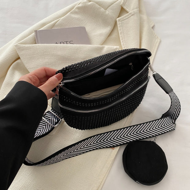 Studded Adjustable Strap Crossbody Bag