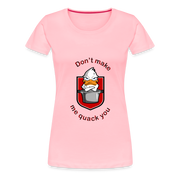 Women’s Premium T-Shirt Quack - pink