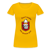 Women’s Premium T-Shirt Quack - sun yellow