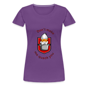 Women’s Premium T-Shirt Quack - purple