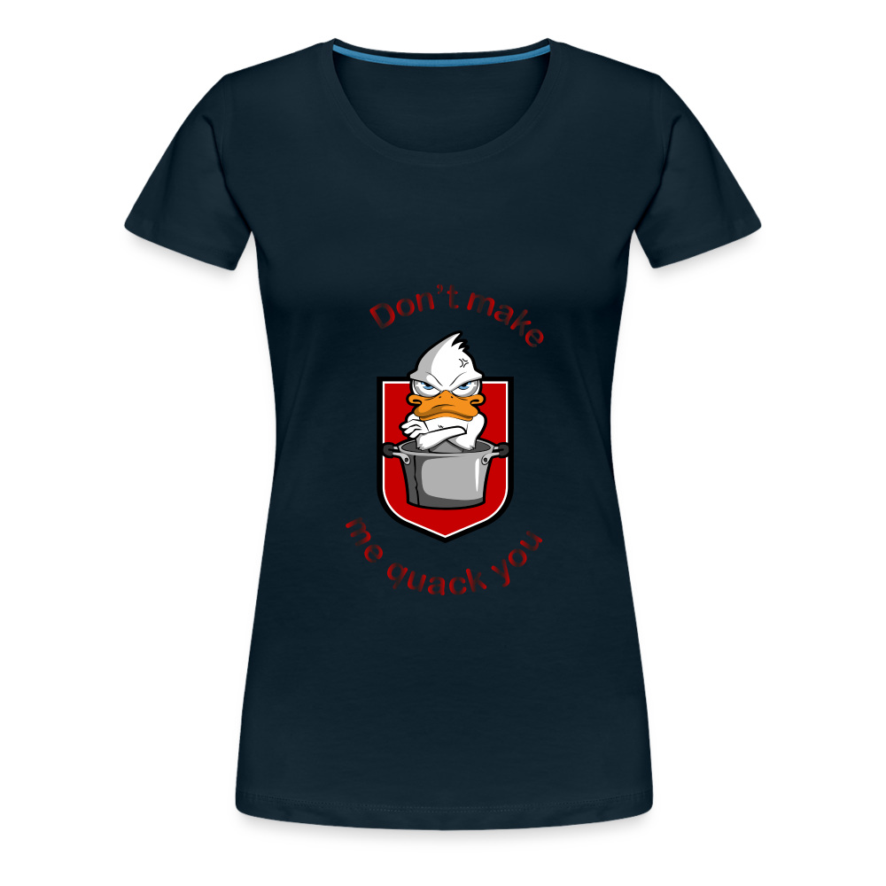 Women’s Premium T-Shirt Quack - deep navy