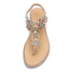 Sandals with colorful diamonds and sandals