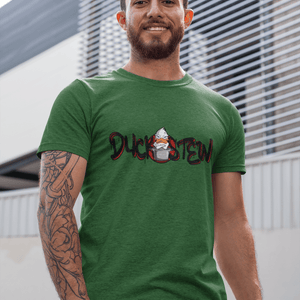 Green T shirt with duckstw